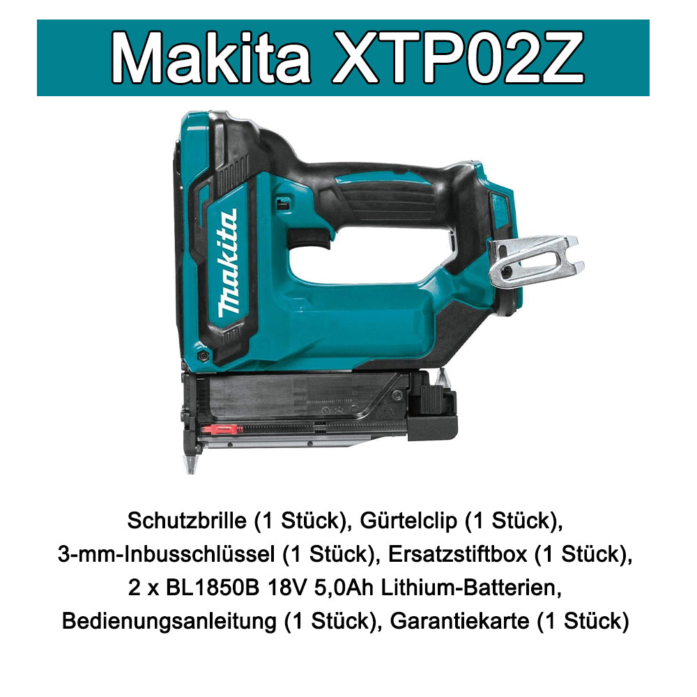 Die Makita XTP02Z ist eine bürstenlose 18V LXT AA-Akkupistole.