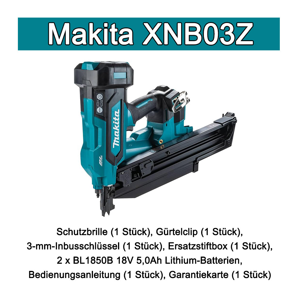 Die Makita XTP02Z ist eine bürstenlose 18V LXT AA-Akkupistole.